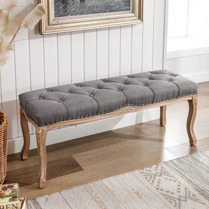 Linen Upholstered Bench