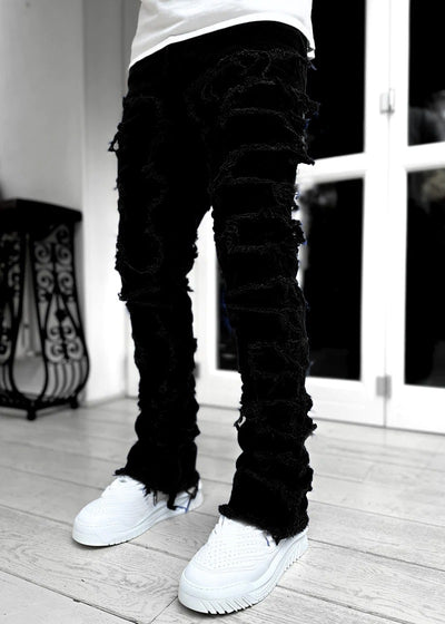 Men's Flexible Fit Straight Leg Denim Trousers for Comfort