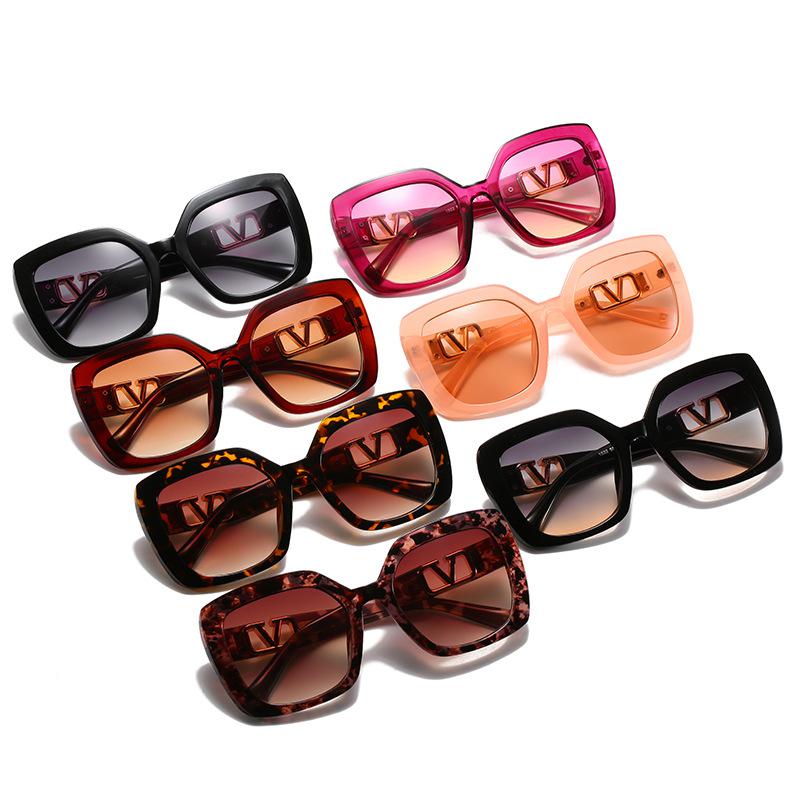 Trendy V-Shaped Large Frame Sunglasses for Women