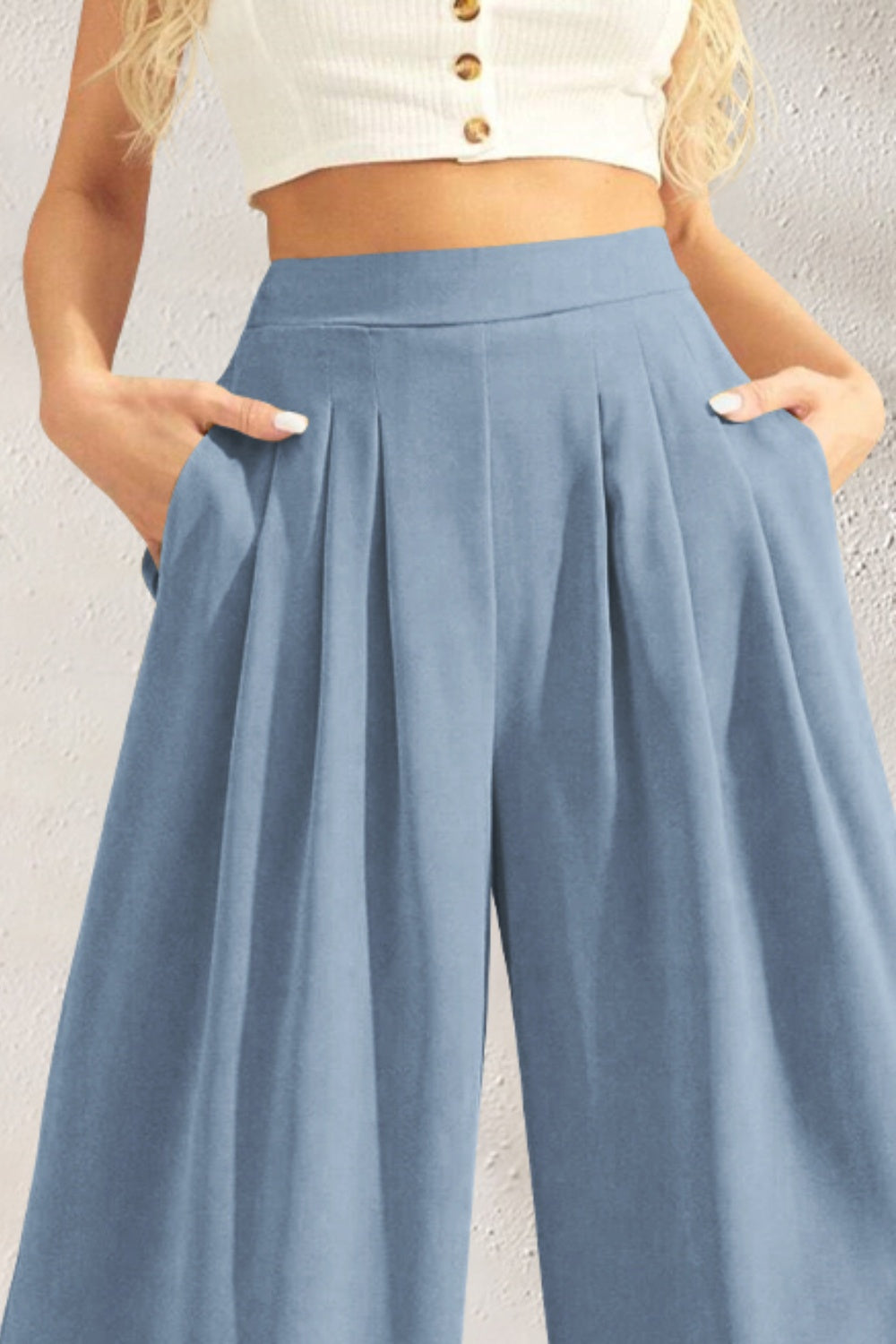 Chic High-Waisted Wide-Leg Pants