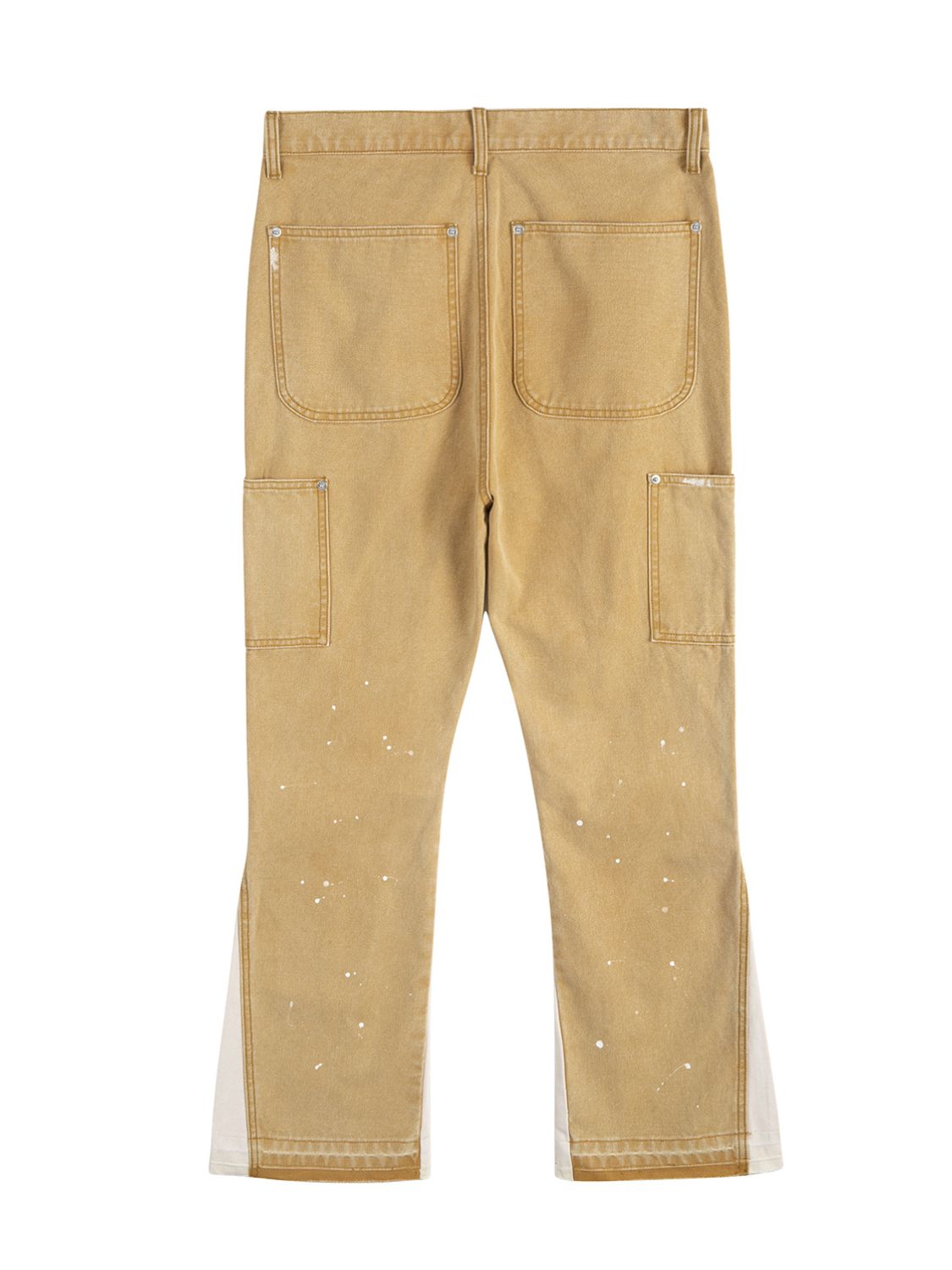 Men's Contrast Washed Bootcut Jeans for Casual Style