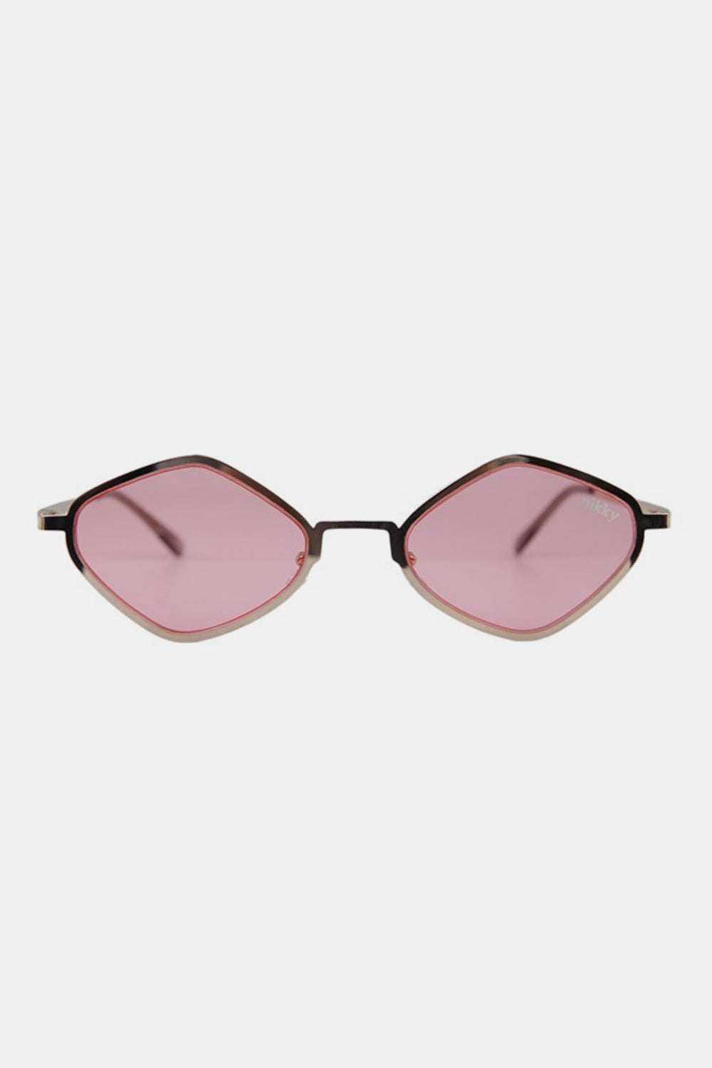 Geometric Chic Metal Frame Sunglasses by Nicole Lee USA