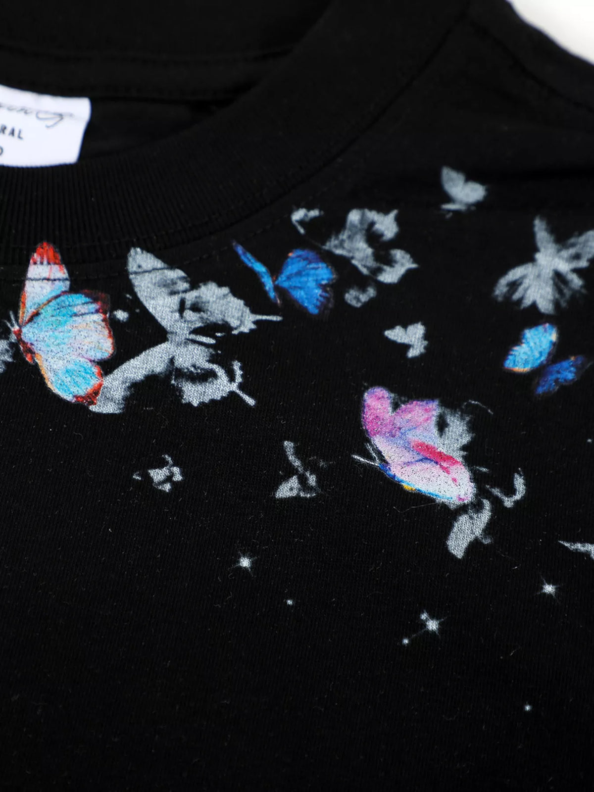 Men's Butterfly Graphic Round Neck T-Shirt