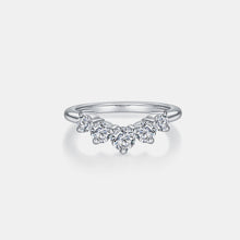 Inlaid Moissanite 925 Sterling Silver Ring for Elegance