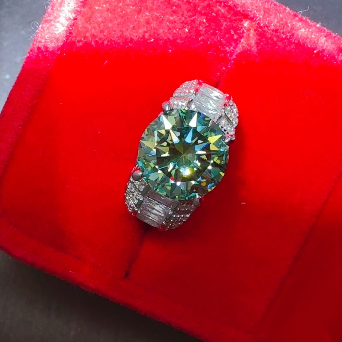 5 Carat Moissanite 925 Sterling Silver Ring for Elegance
