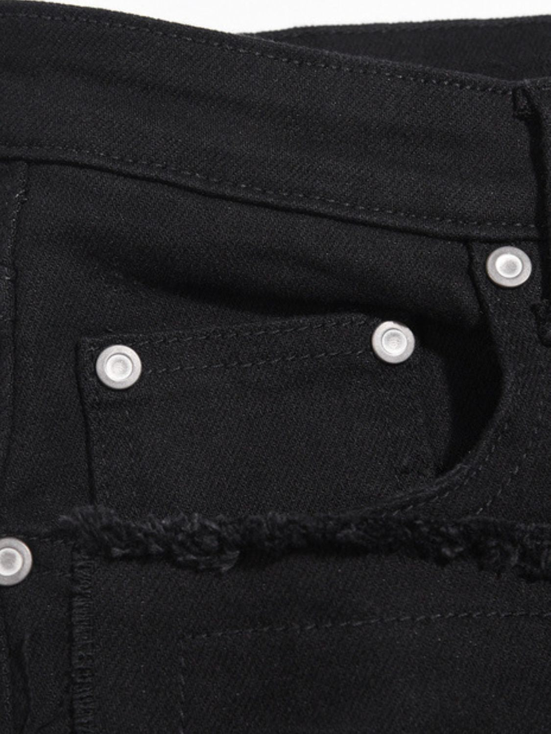 Men's Washed Distressed Panelled Jeans for Casual Style