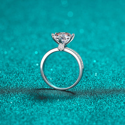 3 Carat Moissanite 925 Sterling Silver Ring for Elegance