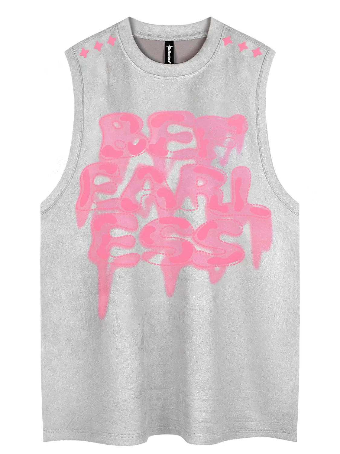 Men's Round Neck Letter Graphic Tank