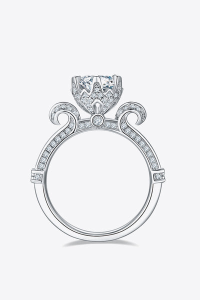 Adored 1 Carat Moissanite 925 Sterling Silver Engagement Ring