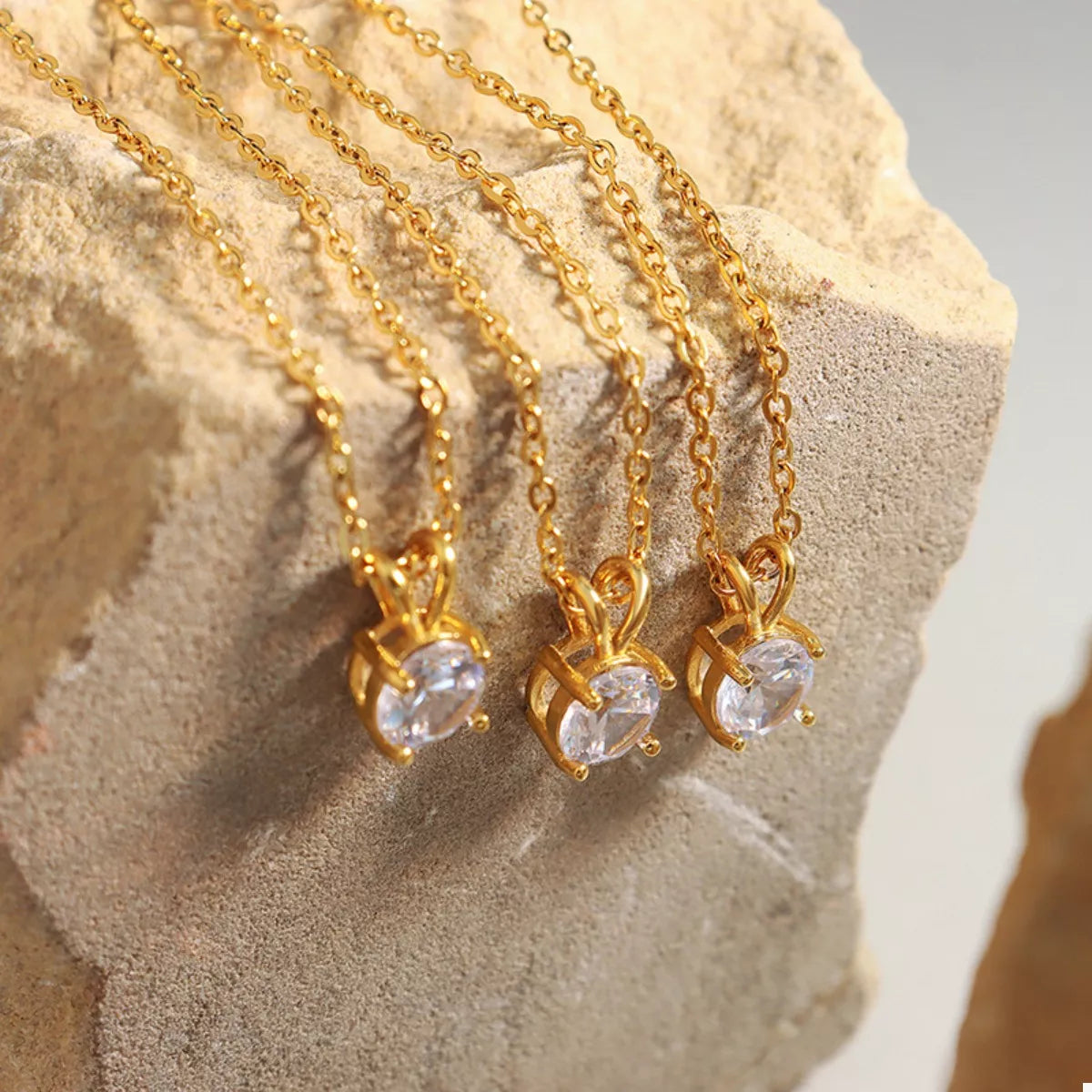 18K Gold-Plated Pendant Necklace