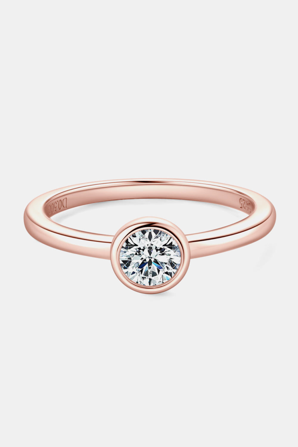Moissanite 925 Sterling Silver Solitaire Ring for Elegance