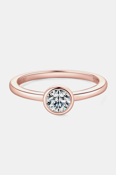 Moissanite 925 Sterling Silver Solitaire Ring for Elegance