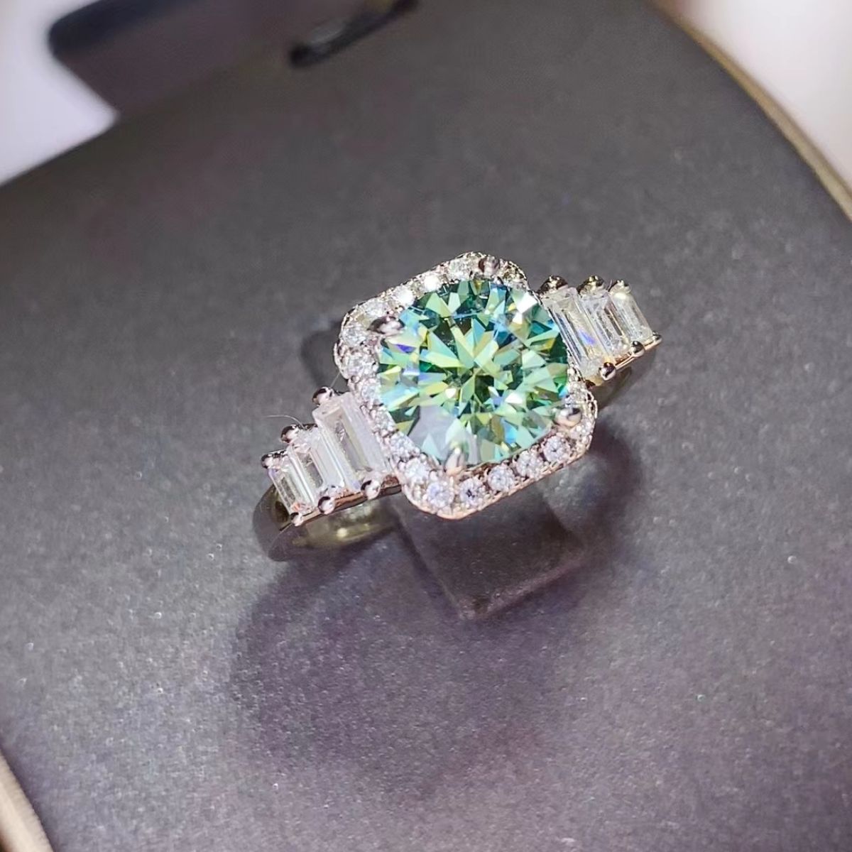 3 Carat Moissanite 925 Sterling Silver Ring for Women