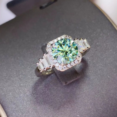 3 Carat Moissanite 925 Sterling Silver Ring for Women