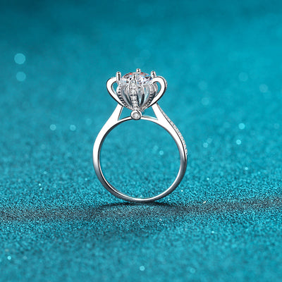 1 Carat Moissanite 925 Sterling Silver Ring for Women