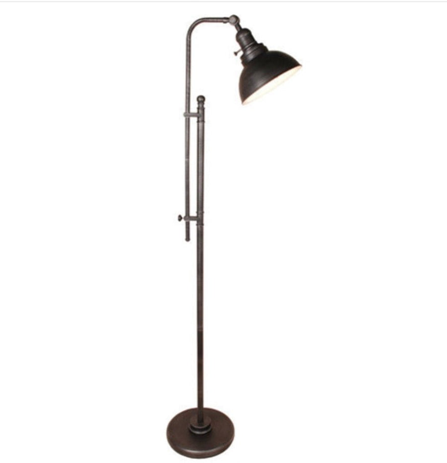 65-inch Tall Floor Lamp Task Light in Distressed Metal Finish - Ruth Envision