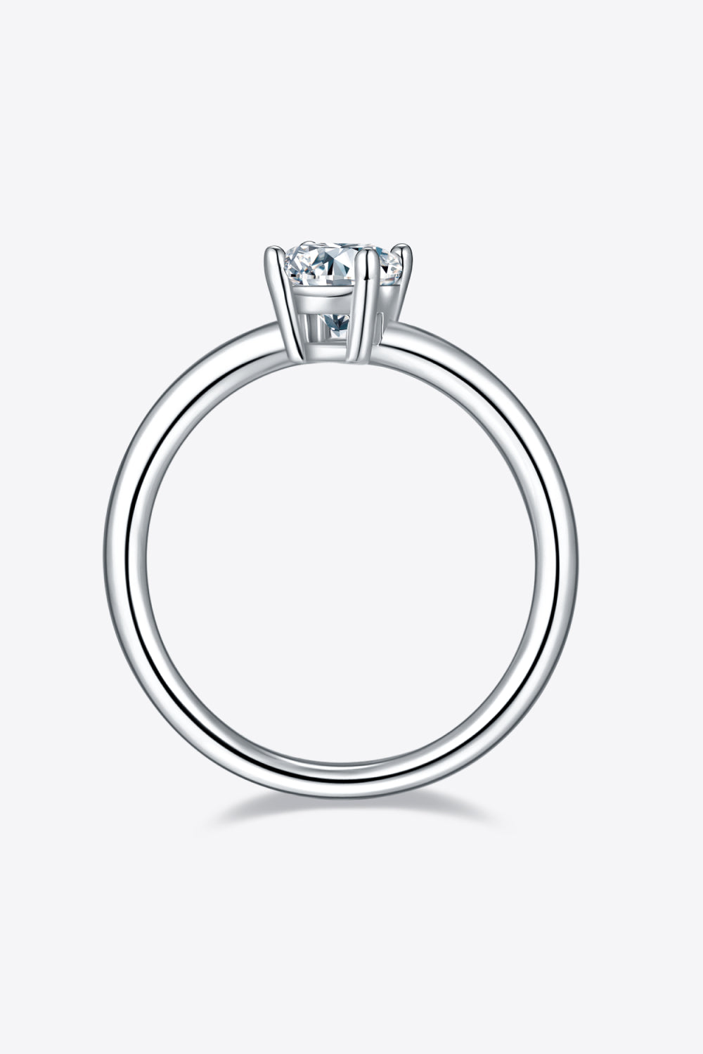 1 Carat Moissanite 925 Sterling Silver Solitaire Ring Design
