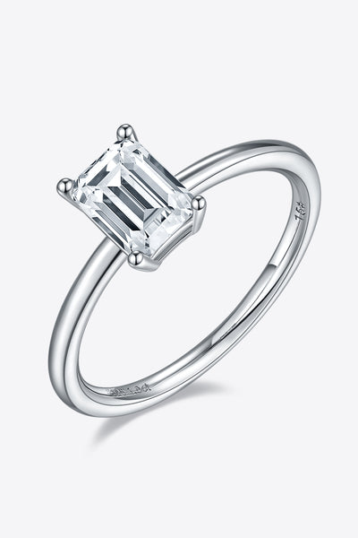 1 Carat Moissanite 925 Sterling Silver Solitaire Ring Design