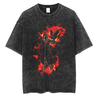 Naruto Vintage Washed Cotton Tee Harajuku Ninja Apparel
