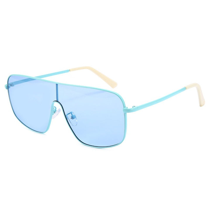 Customizable Trendy Mirror Frame Sunglasses