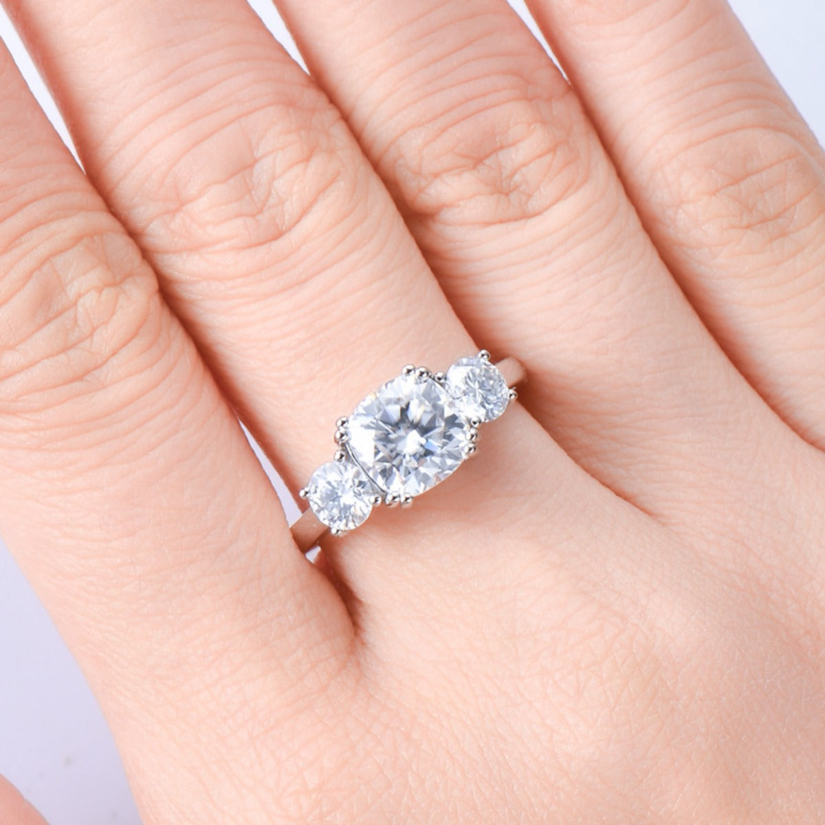 3.5 Carat Moissanite 925 Sterling Silver Ring for Women