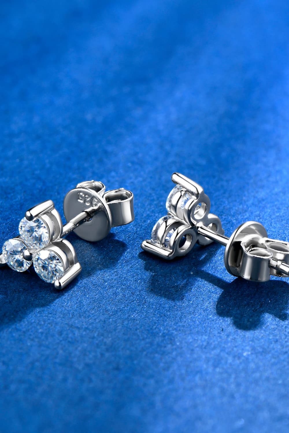 Moissanite 925 Sterling Silver Stud Earrings for Women