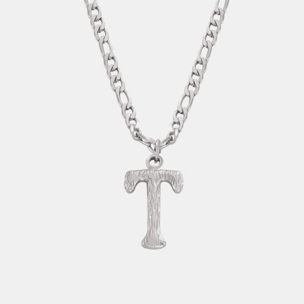 Personalized Titanium Steel Letter Pendant Necklace