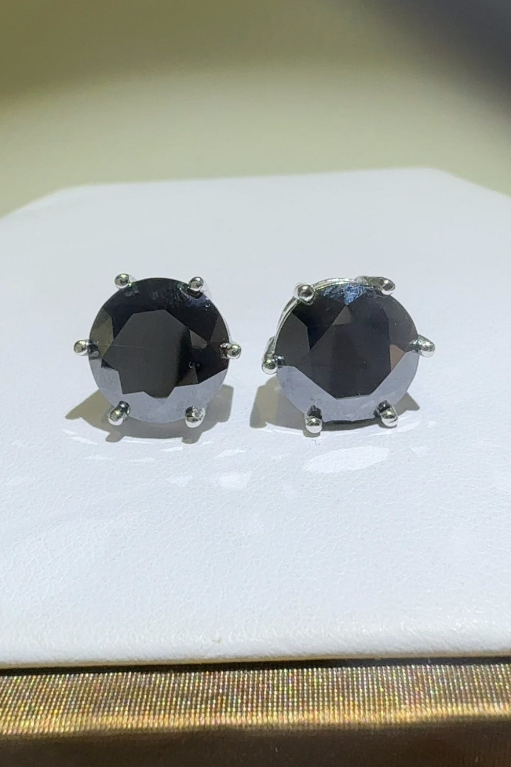 4 Carat Moissanite 925 Sterling Silver Stud Earrings Set