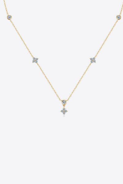 Elegant Moissanite 925 Sterling Silver Necklace Gift