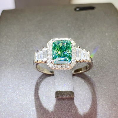 2 Carat Moissanite 925 Sterling Silver Ring for Elegance