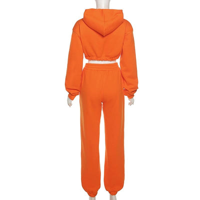 Chic Women’s Casual Solid Tracksuit Set for Autumn Winter