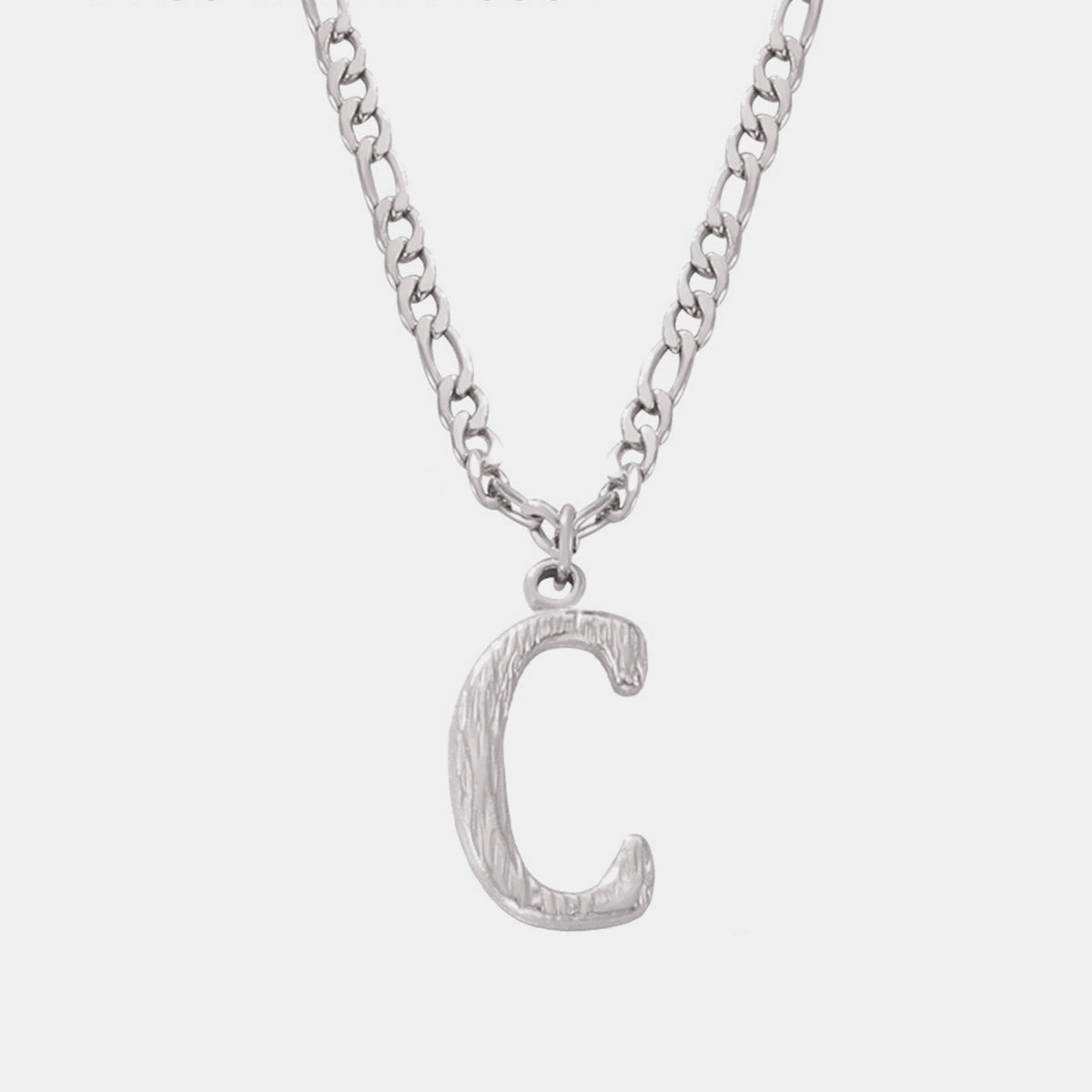 Customizable Titanium Steel Letter Pendant Necklace Monogram Jewelry Personalize Initials Gift For Women And Men