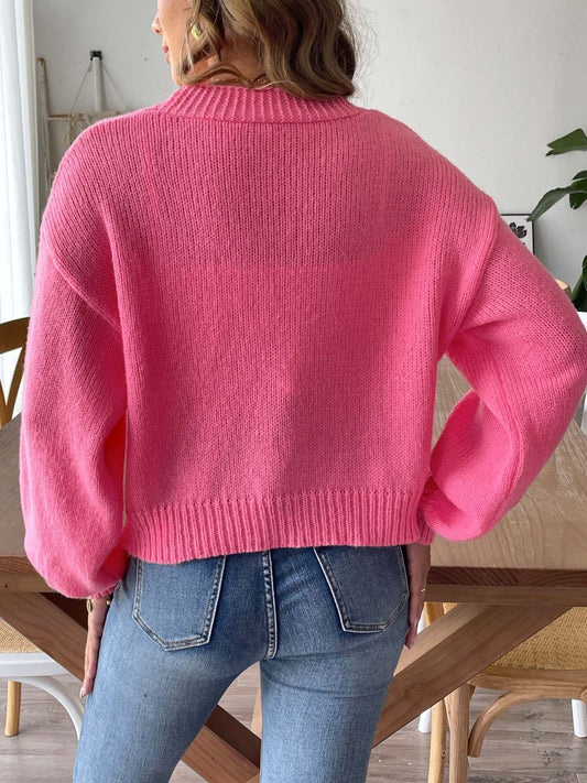 Pearl Open Front Long Sleeve Cardigan for Every Occasion