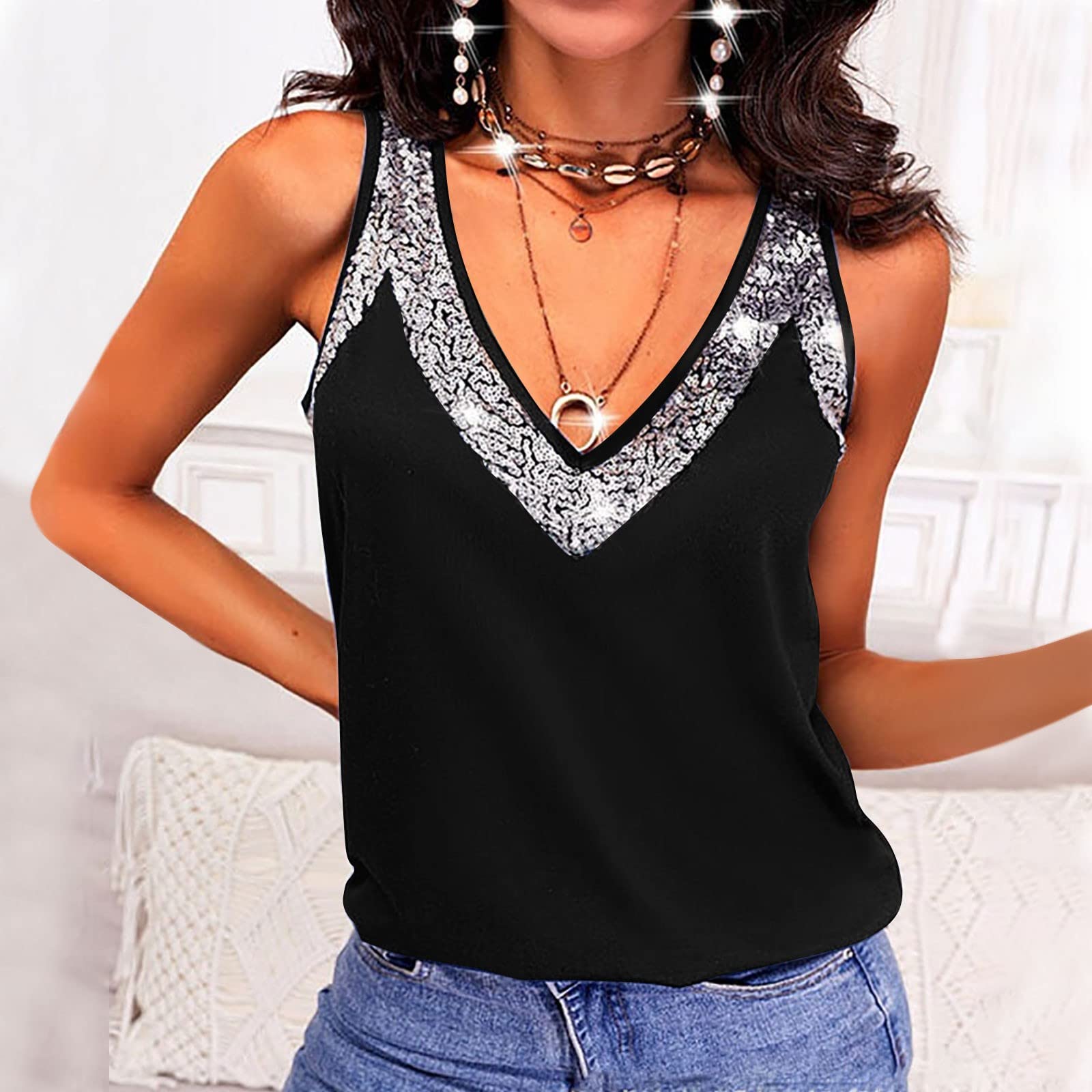 Ultimate Plus Size V-Neck Wide Strap Tank Top for Women