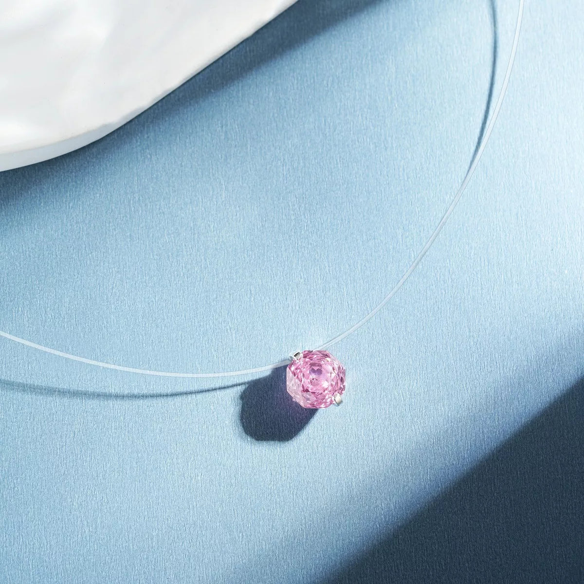 925 Sterling Silver Zircon Pendant Necklace