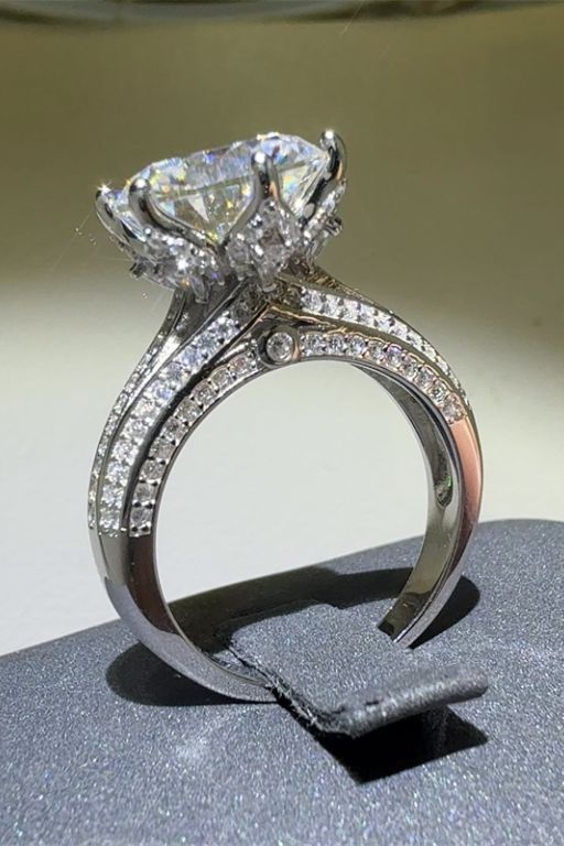 5 Carat Moissanite 925 Sterling Silver Engagement Ring