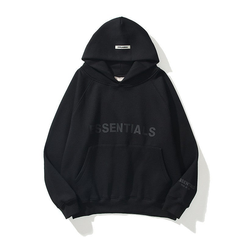 Plus Size Raglan Sleeve Hooded Pullover Sweatshirt