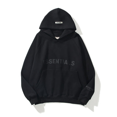 Plus Size Raglan Sleeve Hooded Pullover Sweatshirt