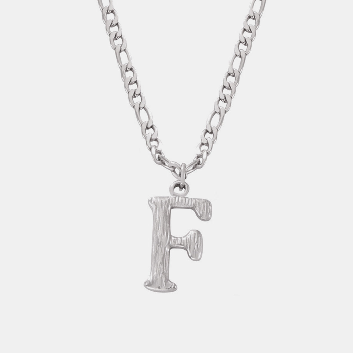 Customizable Titanium Steel Letter Pendant Necklace Monogram Jewelry Personalize Initials Gift For Women And Men