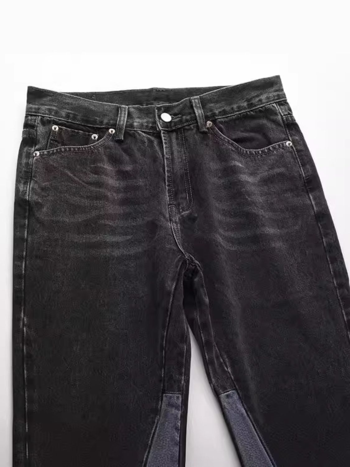Men's Washed Bootcut Jeans for Classic Everyday Style