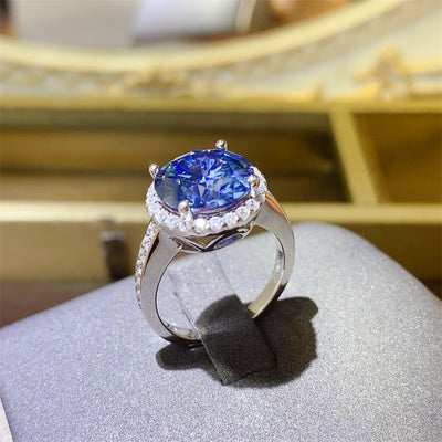 5 Carat Moissanite 925 Sterling Silver Ring for Elegance