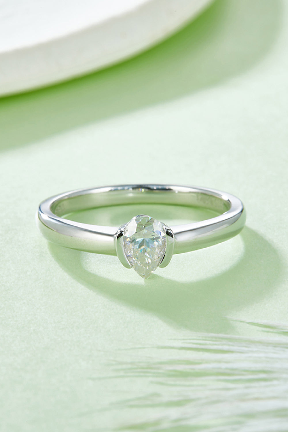 Moissanite 925 Sterling Silver Solitaire Ring for Elegance