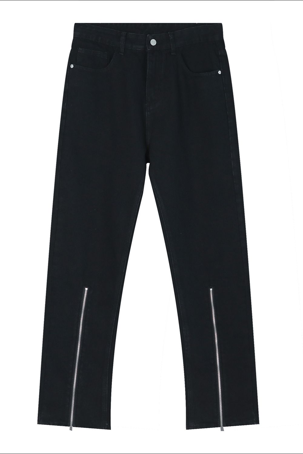 Stylish Pocketed Jeans with Zipper for Everyday Wear