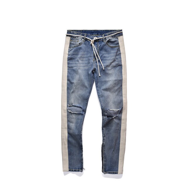 Chic Urban Slim-Fit Denim Pants for Men Essential Style