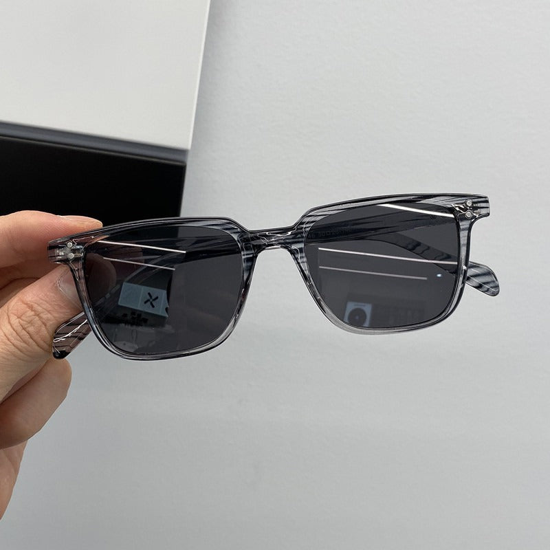 Chic Mini Box Sunglasses, Custom Retro Korean Style for Women