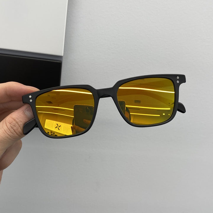 Chic Mini Box Sunglasses, Custom Retro Korean Style for Women