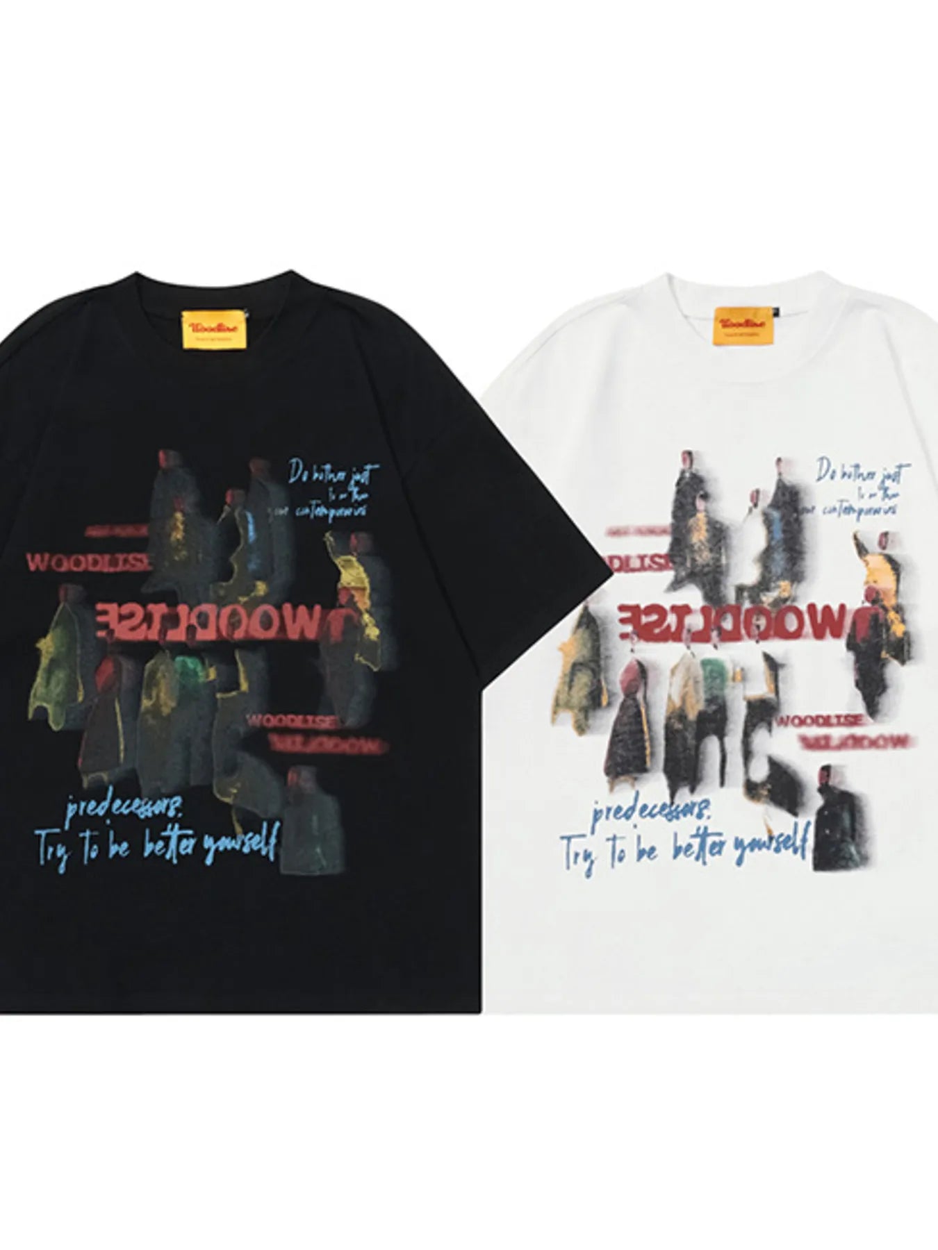 Men's Urban Street Photography Round Neck T-Shirt
