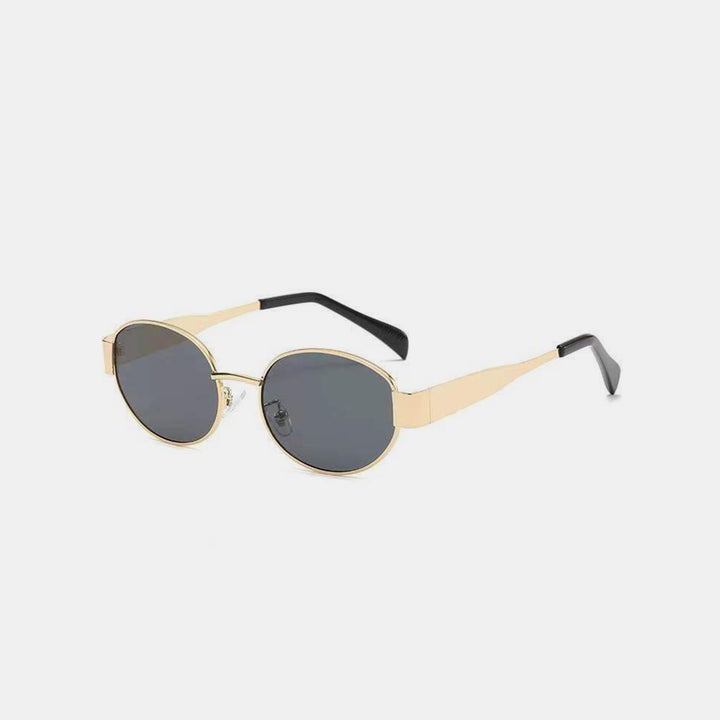 Chic Metal Oval Sunglasses