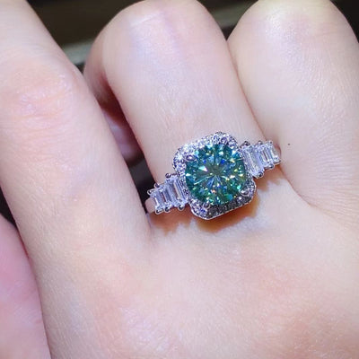 3 Carat Moissanite 925 Sterling Silver Ring for Women