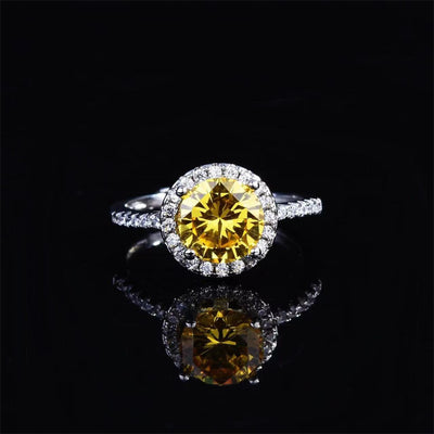 1 Carat Moissanite 925 Sterling Silver Ring for Elegance